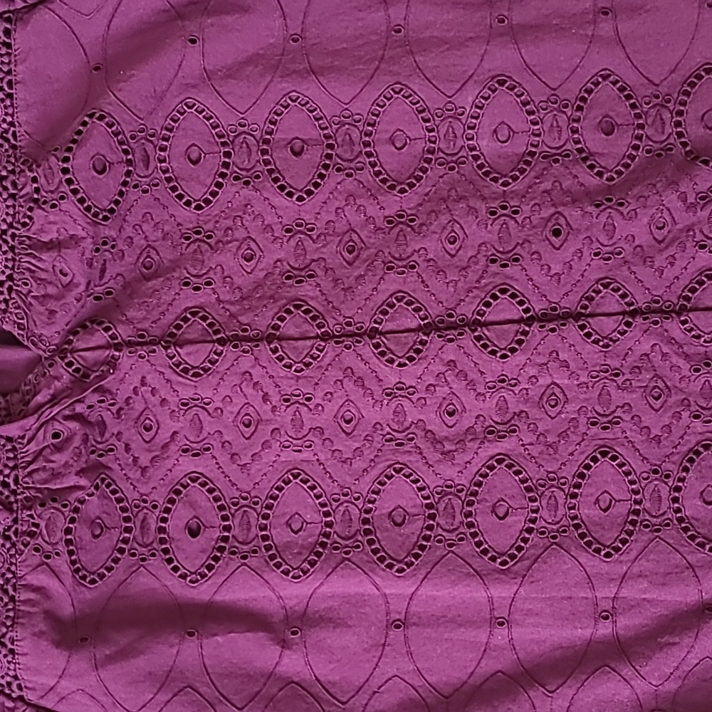 Cotton Purple Blouse - Picture 5 of 13